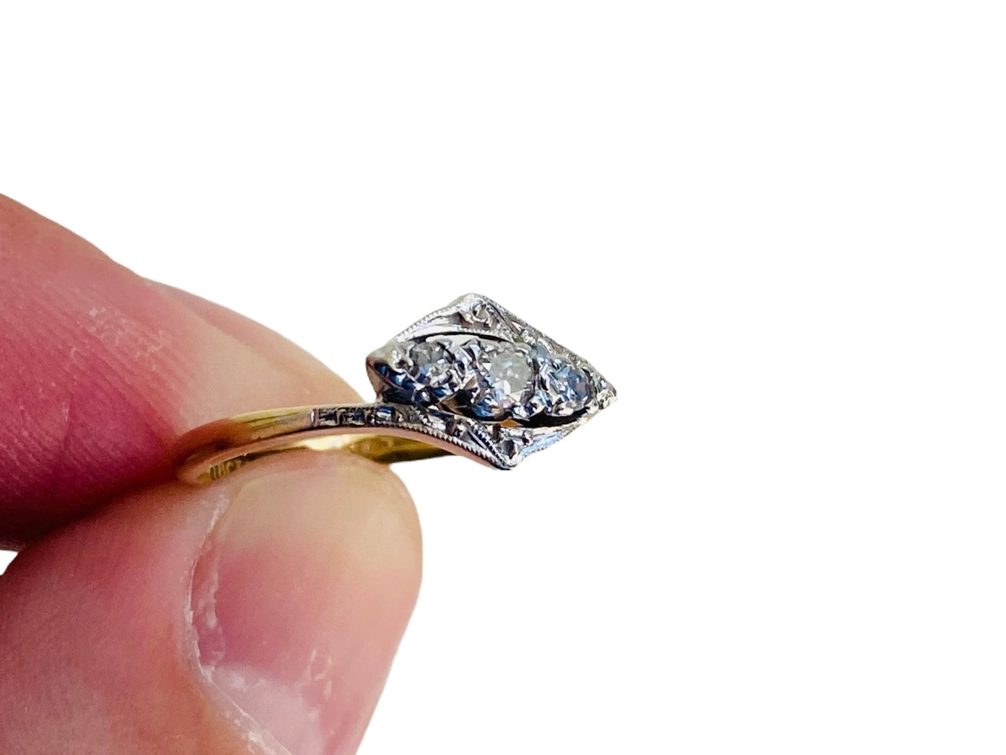 Antique 18ct Gold Diamond Ring