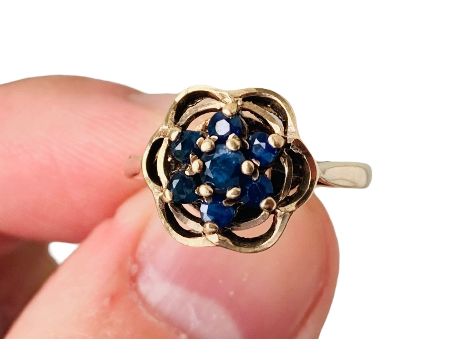 Vintage 9ct Gold Sapphire Ring