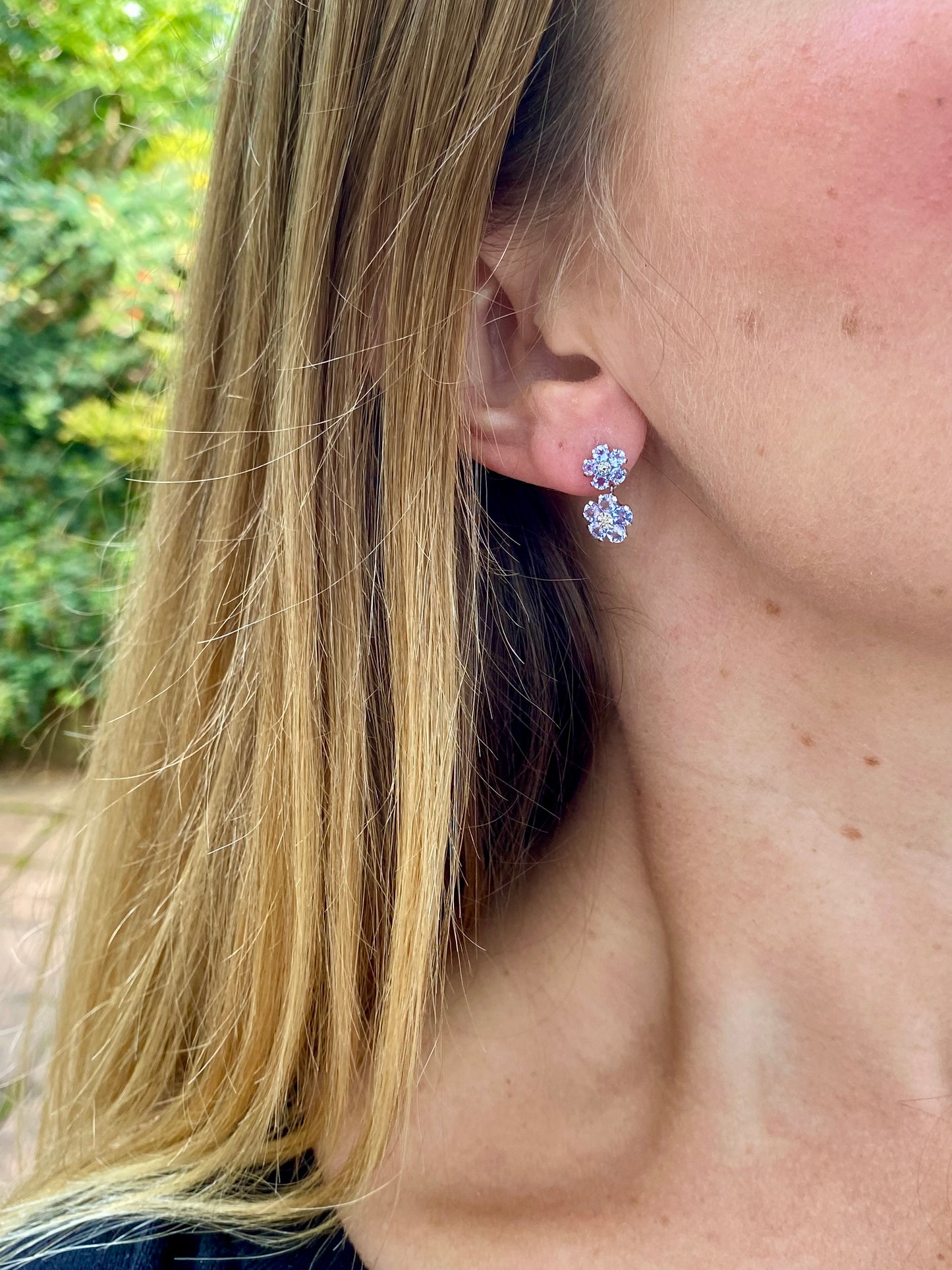 10ct Gold Tanzanite Stud Earrings