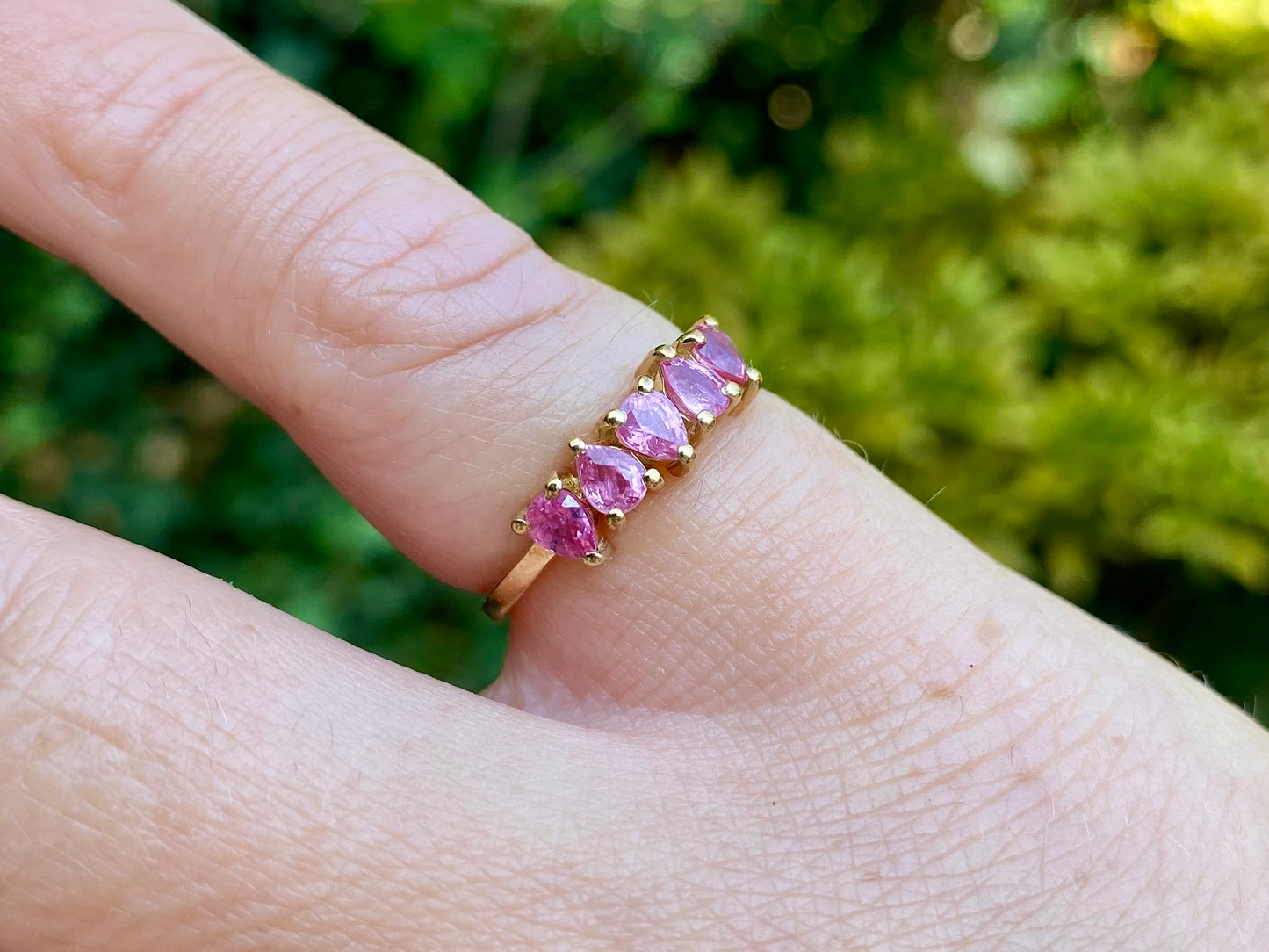 9ct Gold Pink Sapphire Ring