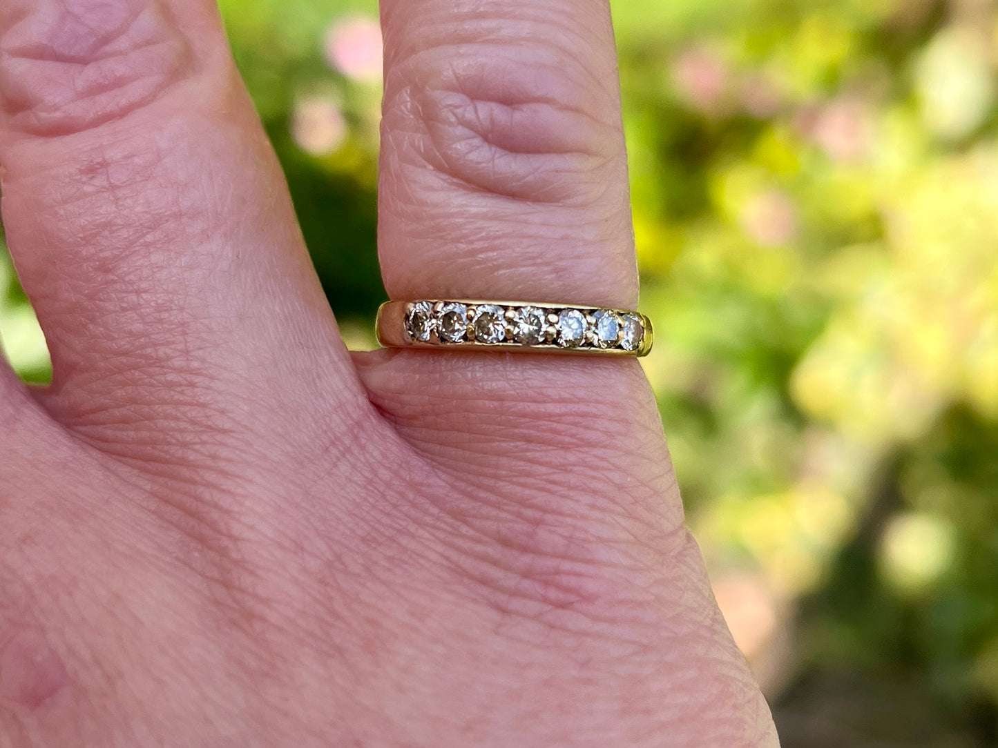 18ct Gold 0.50ct Seven-Stone Diamond Ring