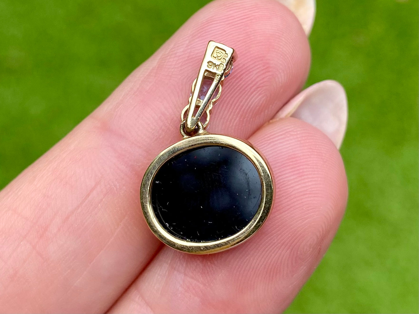 9ct Gold Opal & Topaz Pendant