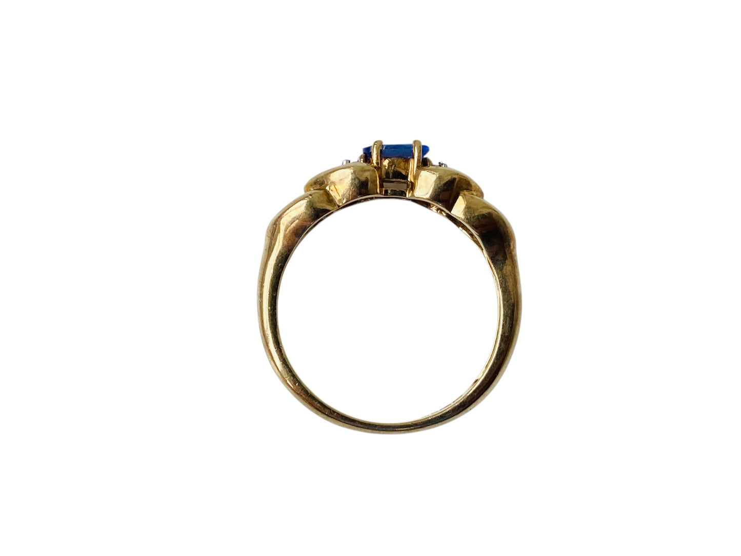 9ct Gold Tanzanite & Diamond Ring