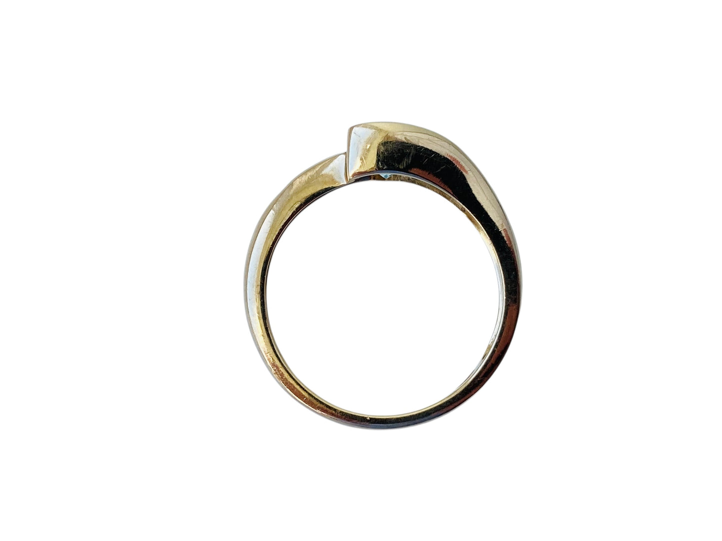 9ct Gold Topaz & Diamond Ring
