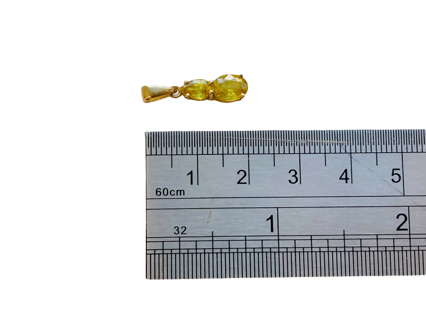 10ct Gold Lemon Quartz Pendant