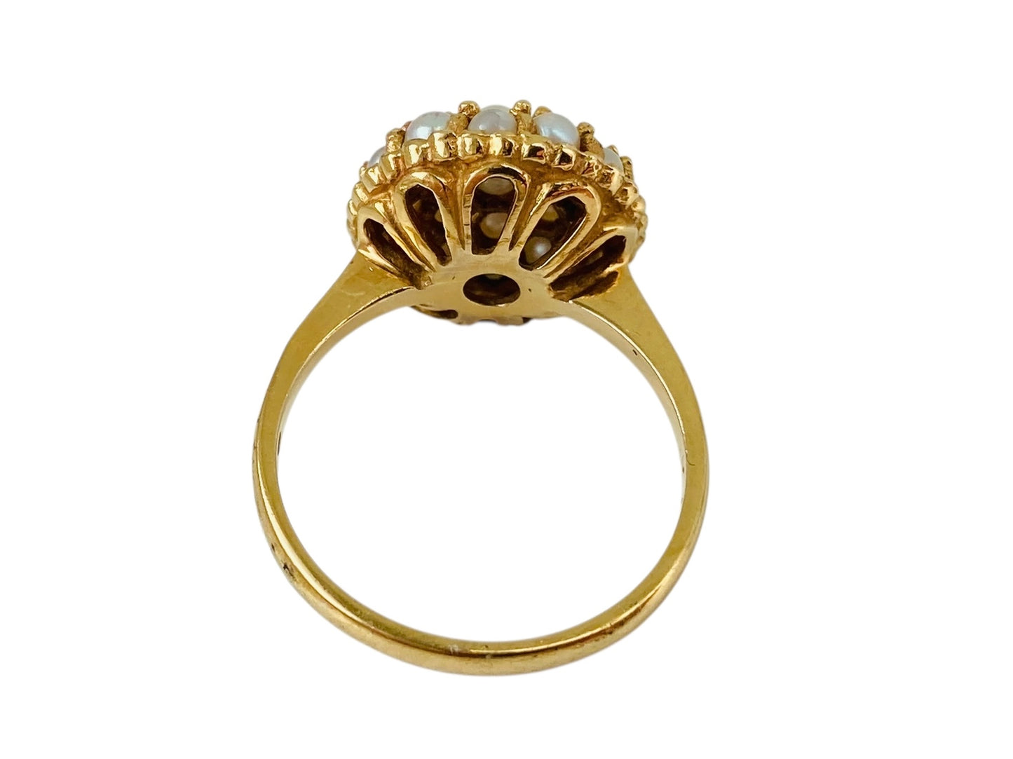Vintage 9ct Gold Pearl Ring