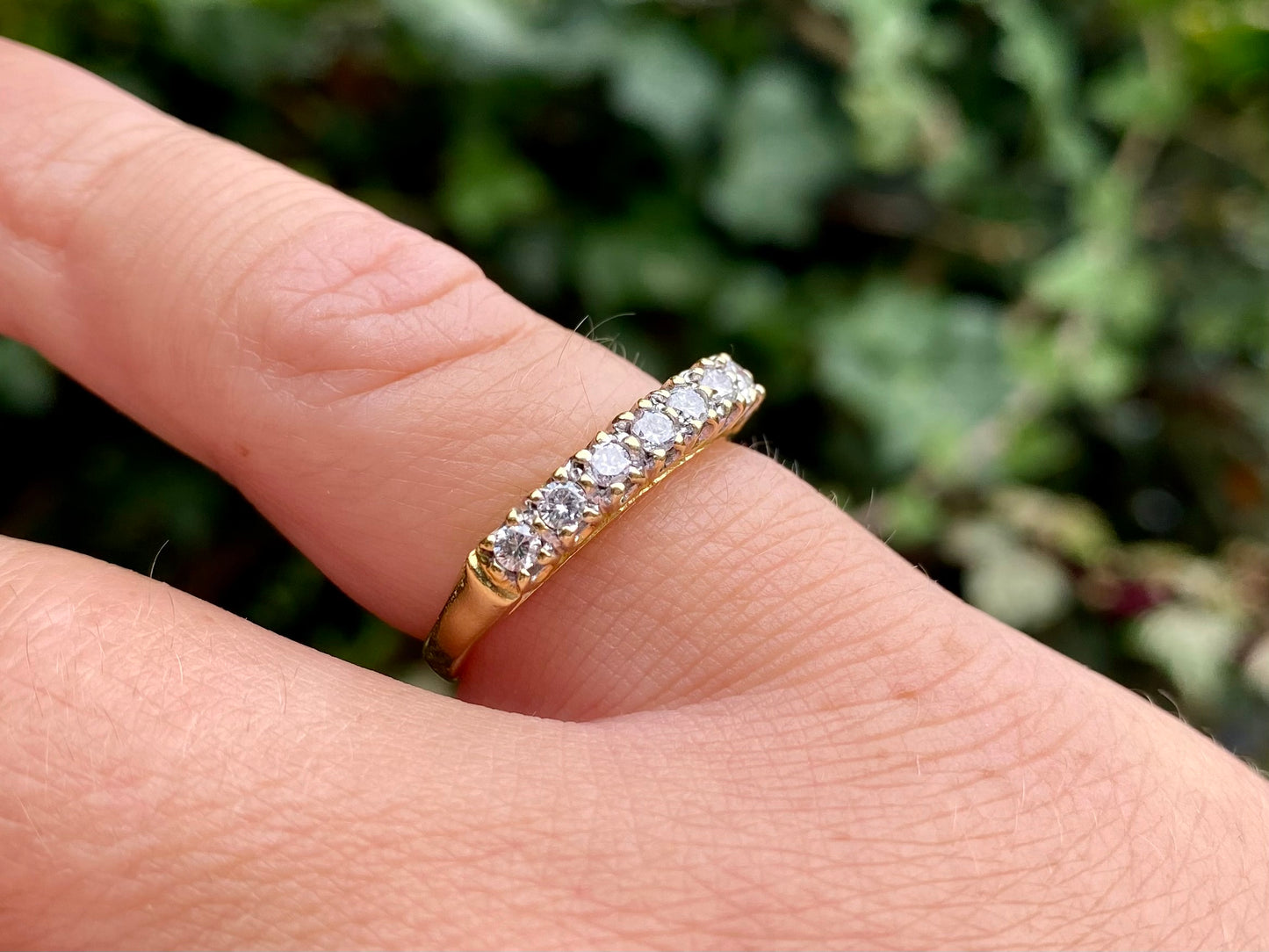 18ct Gold Seven-Stone 0.33ct Diamond Ring