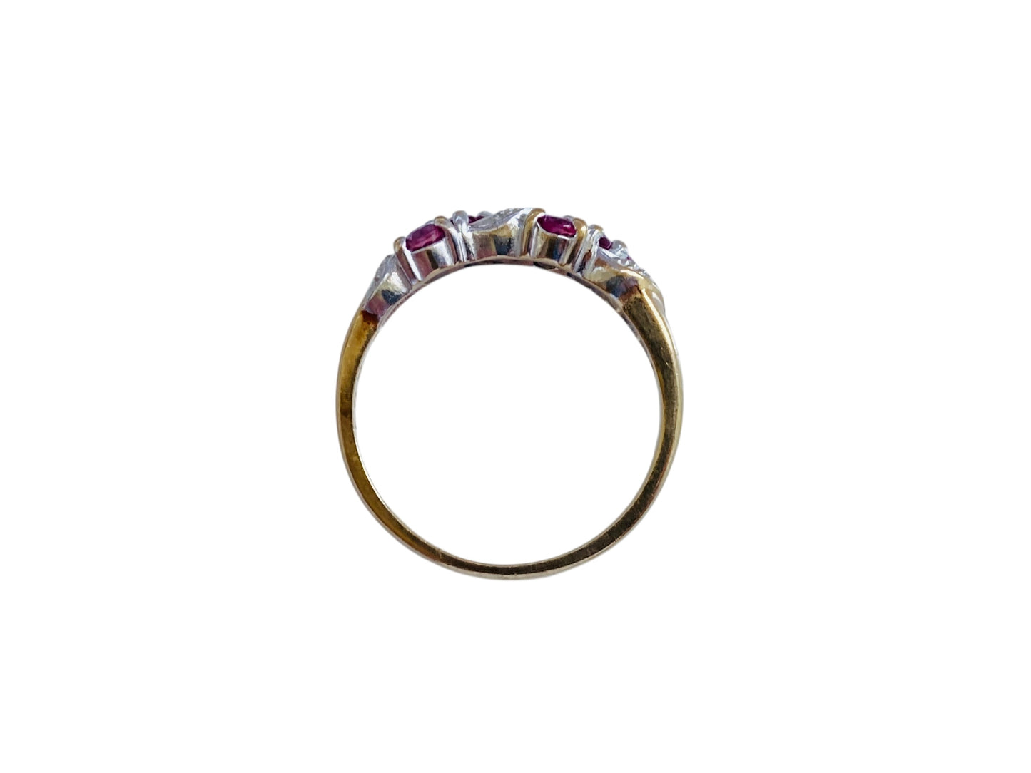9ct Gold Ruby & Diamond Ring
