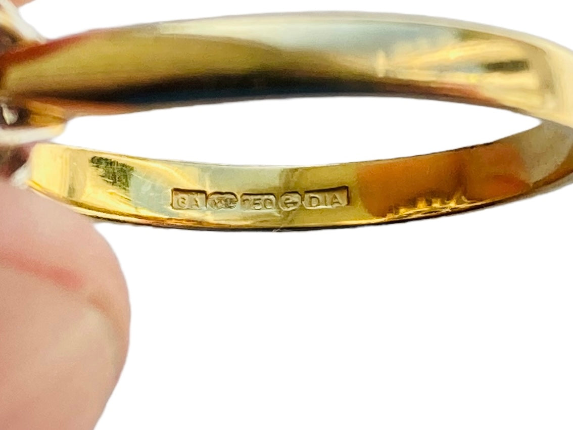 18ct Gold Sapphire & Diamond Ring