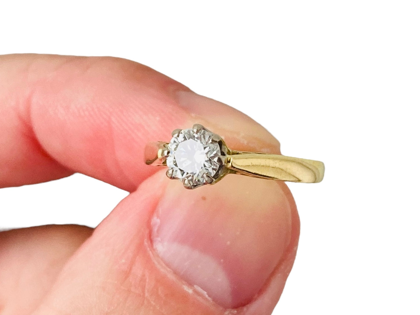 18ct Gold Diamond 0.50ct Solitaire Ring