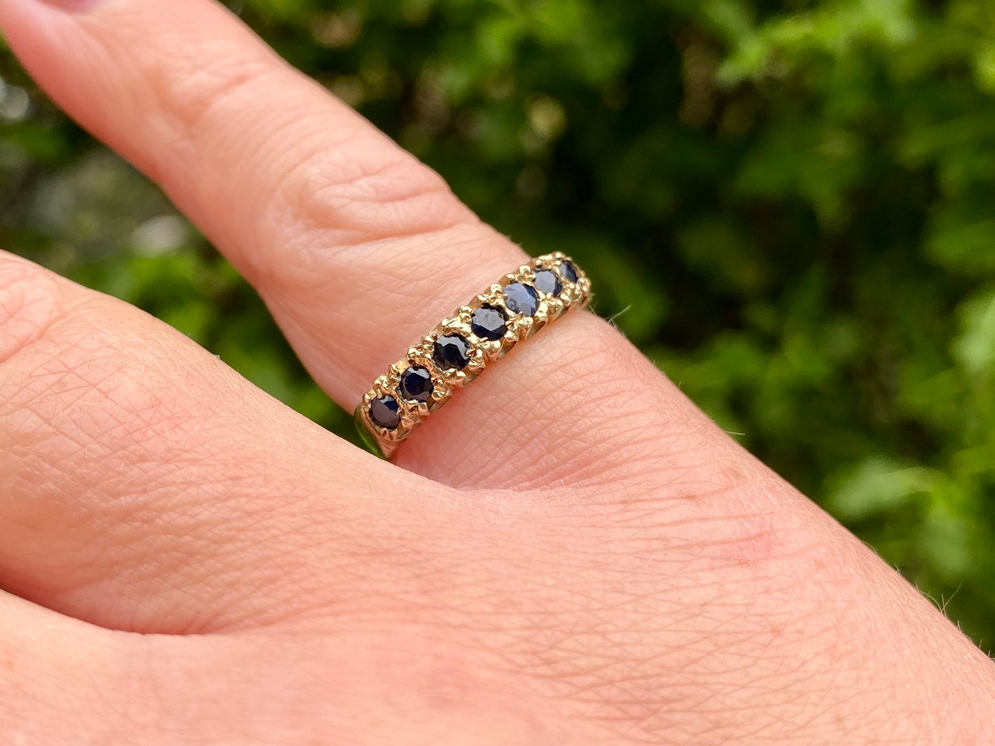 Vintage 9ct Gold Sapphire Ring