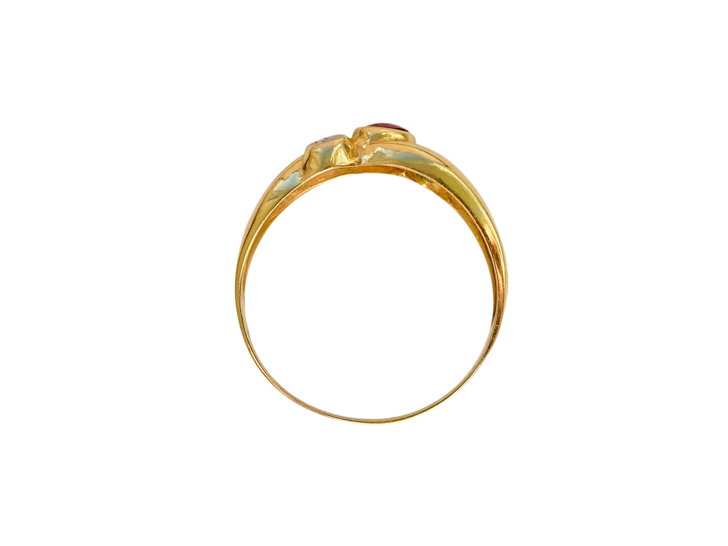 14ct Gold Ruby & Diamond Ring