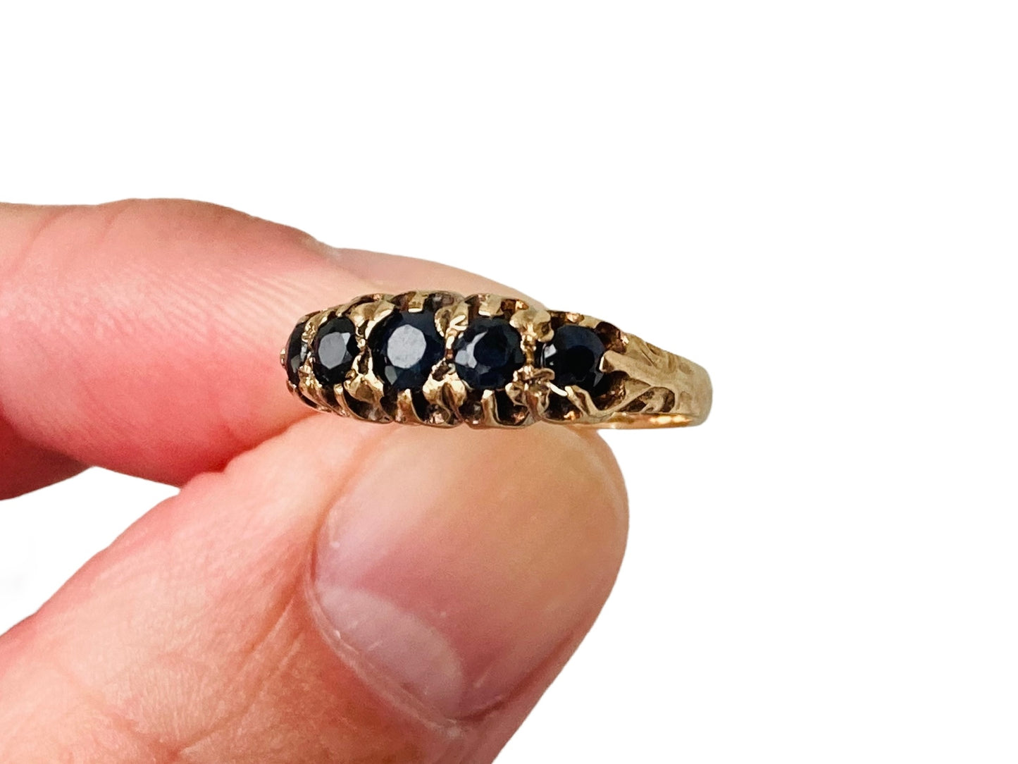 Vintage 9ct Gold Sapphire Ring