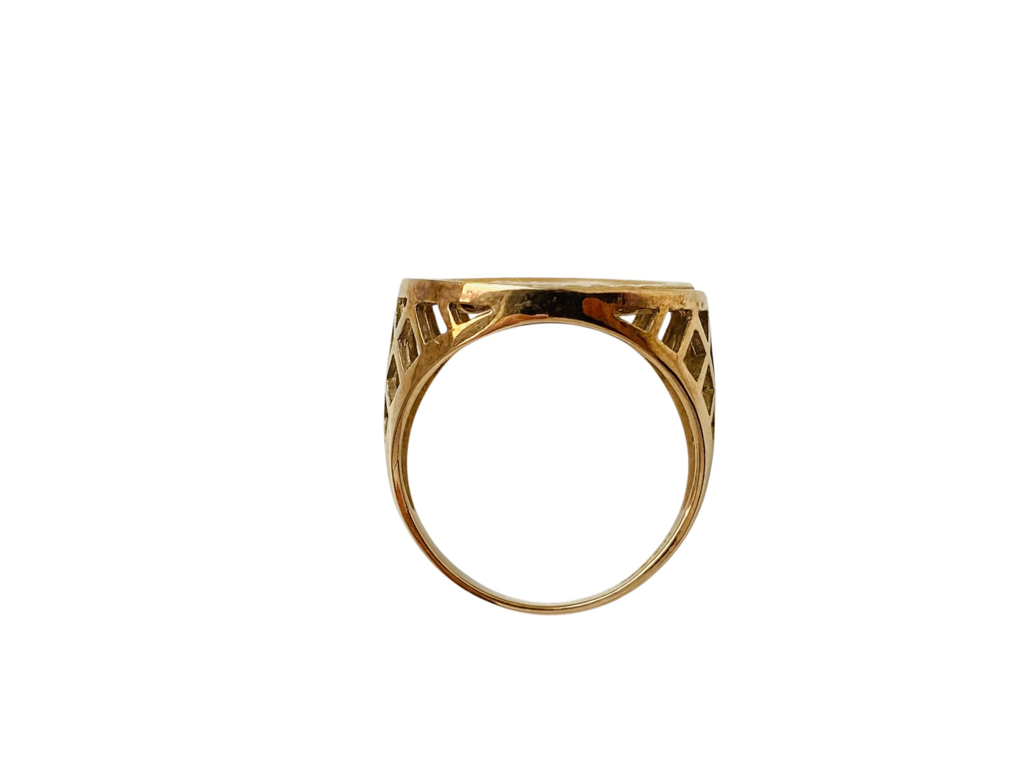 9ct Gold Coin Ring