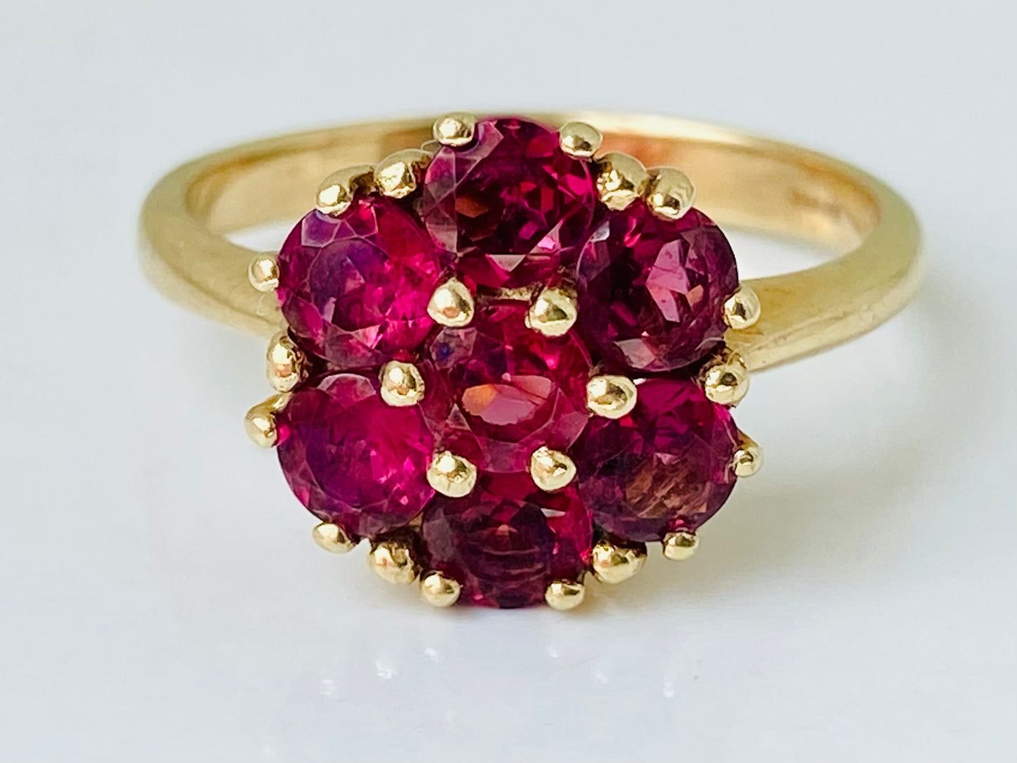 9ct Gold Rhodolite Garnet Ring