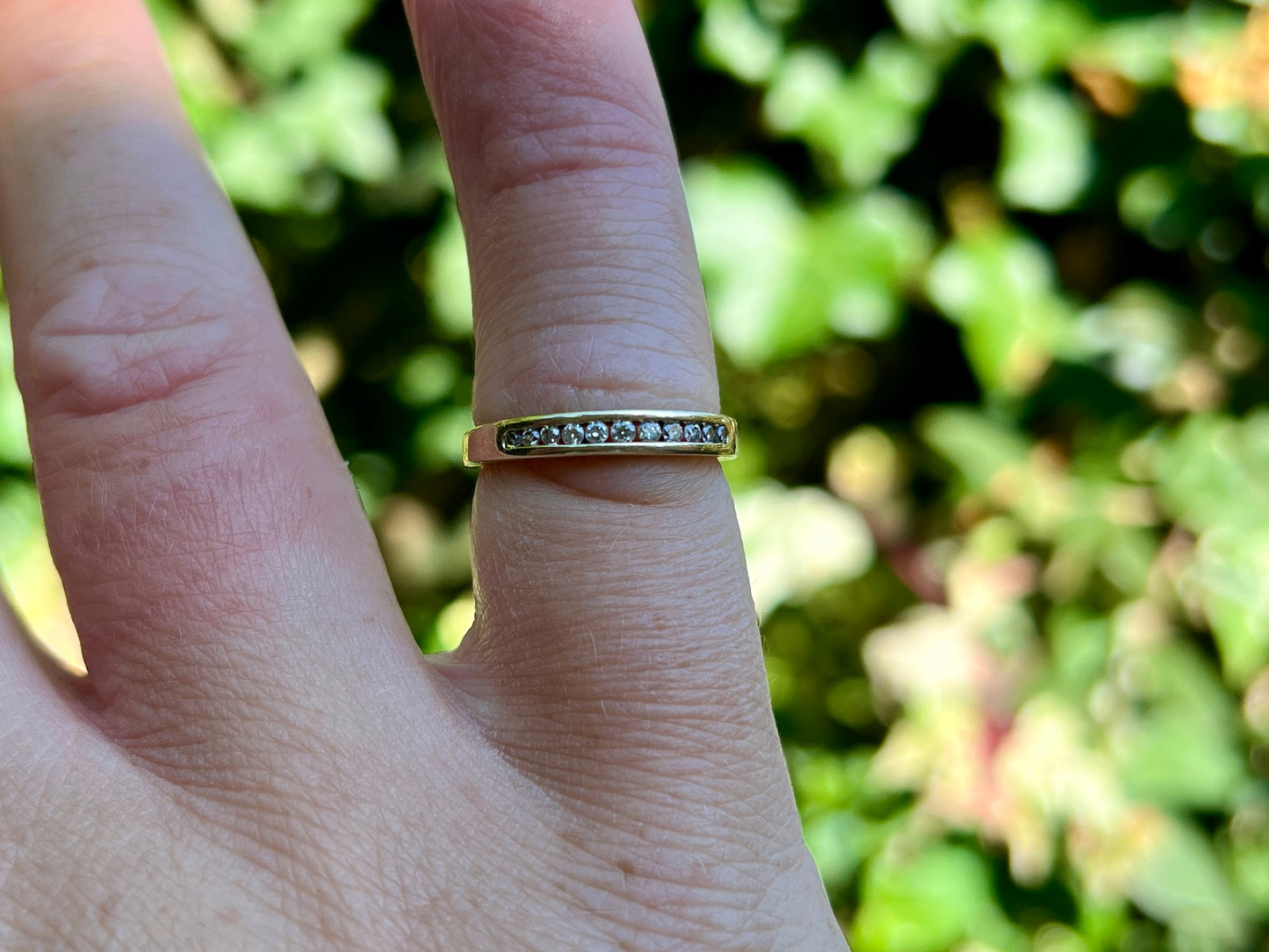9ct Gold Eleven-Stone Diamond Band Ring