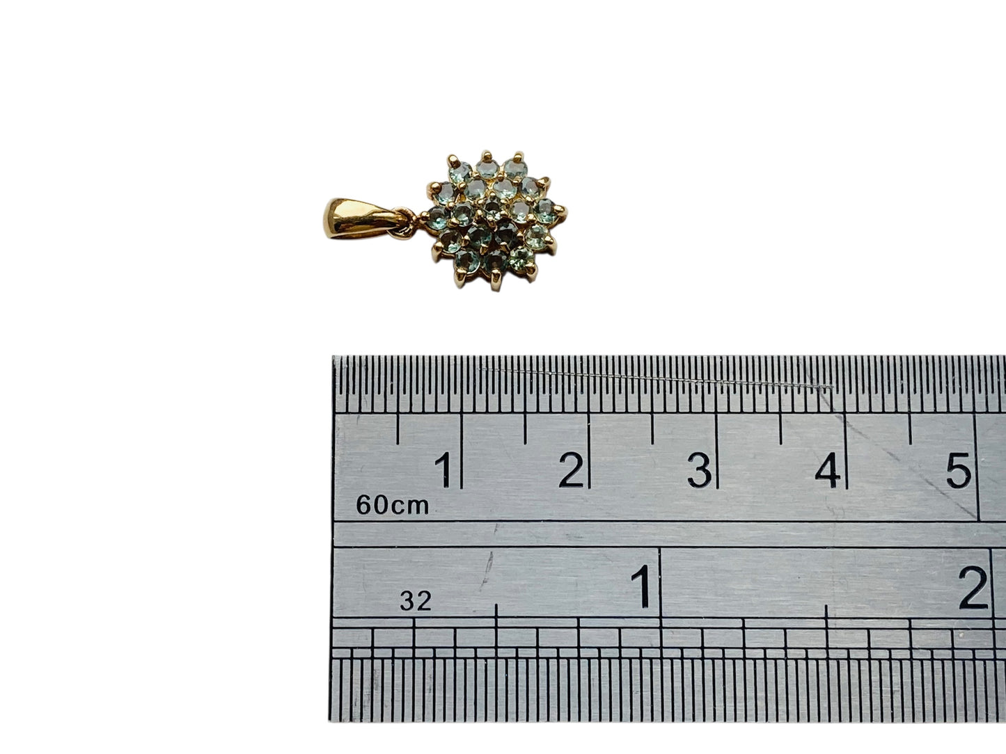 9ct Gold Beryl Pendant