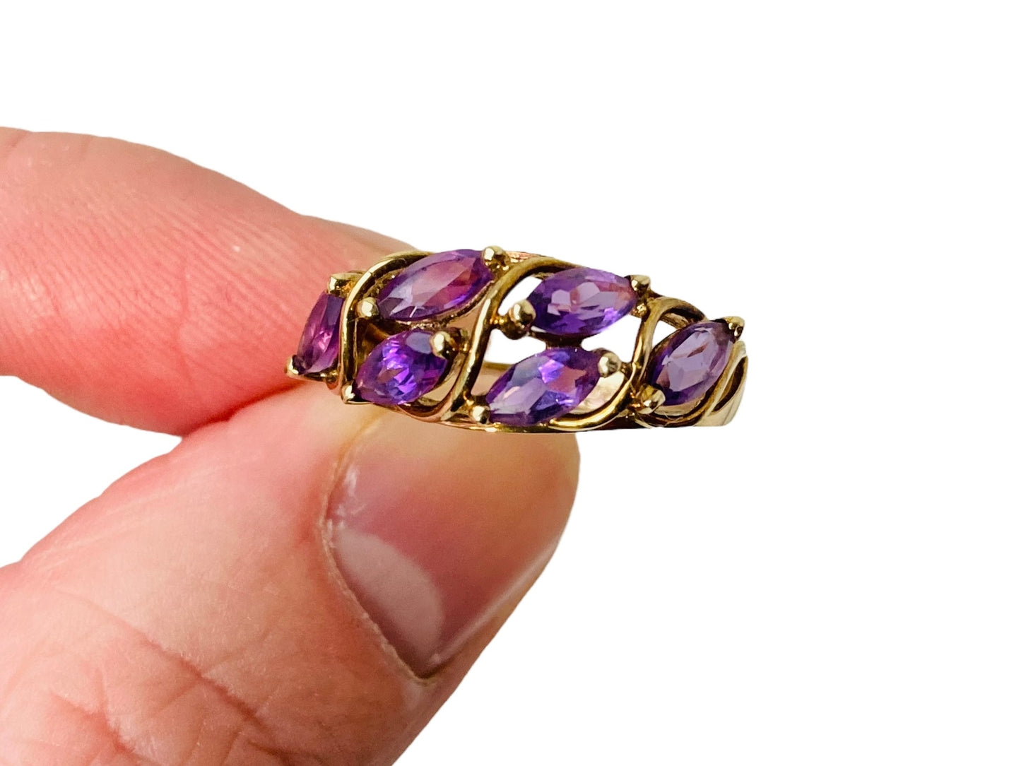 9ct Gold Amethyst Ring