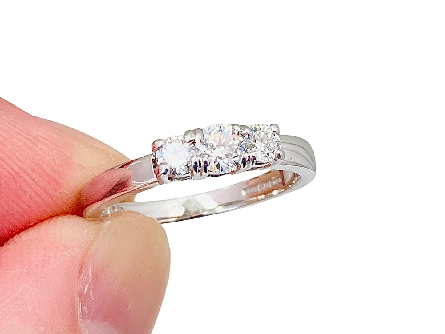 18ct Gold Diamond Trilogy Ring