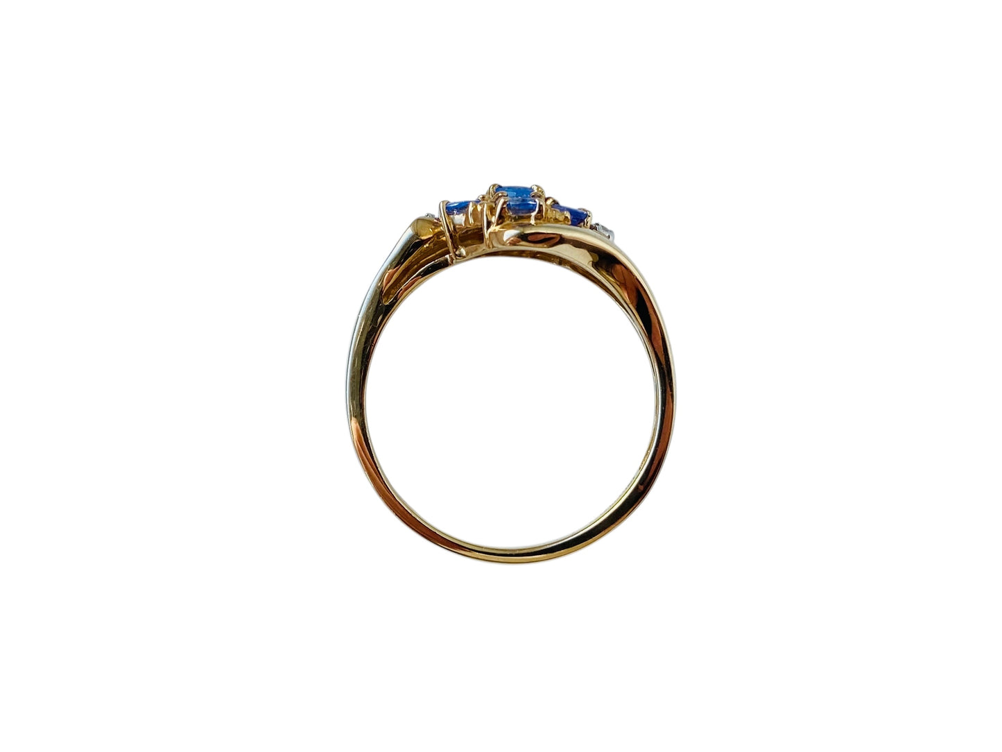 9ct Gold Tanzanite & Diamond Ring