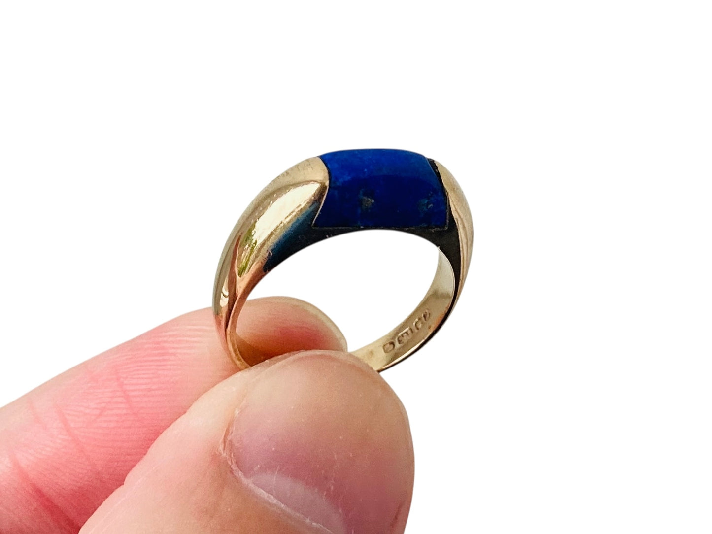 Vintage 9ct Gold Lapis Lazuli Ring