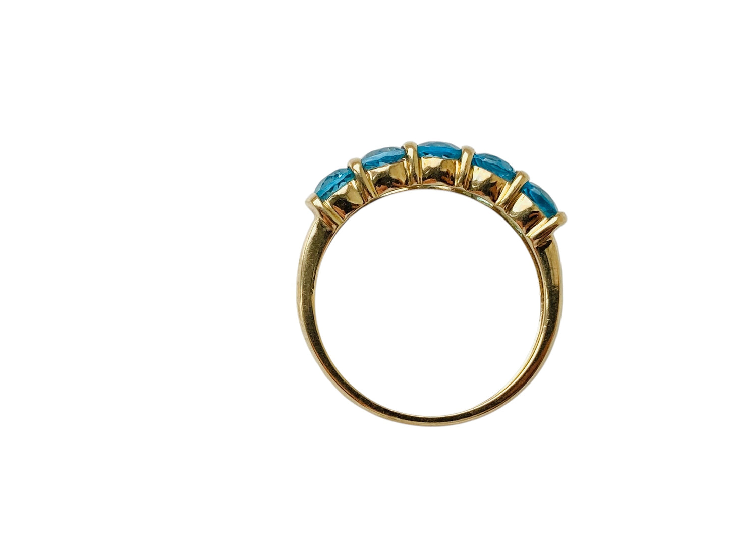 9ct Gold Five-Stone Topaz Ring
