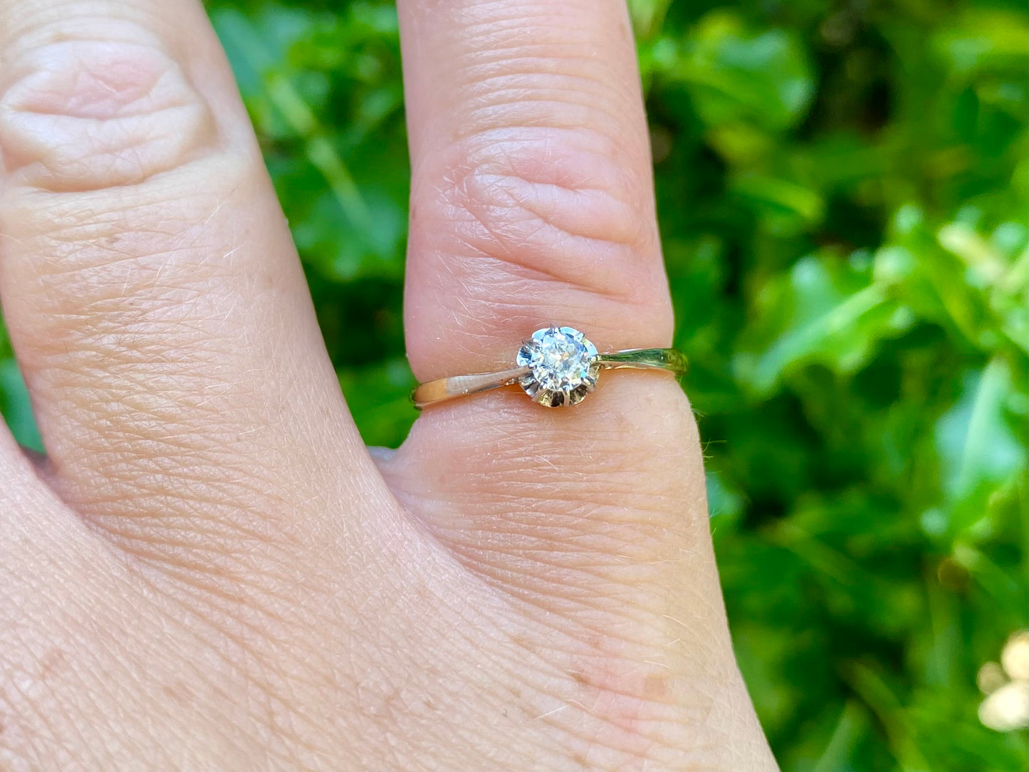 Antique 18ct Gold Diamond Ring