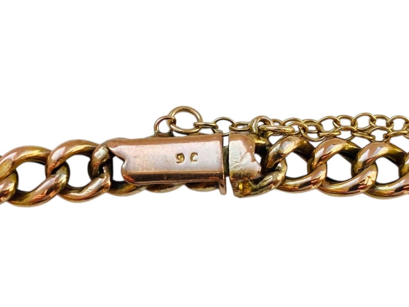 Antique 9ct Gold Ruby & Diamond Bracelet