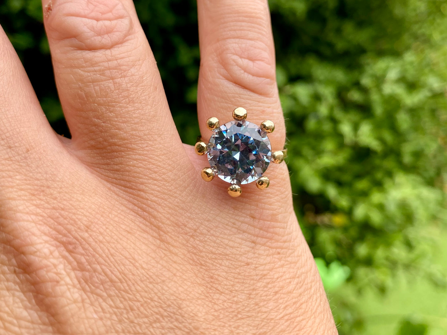 Vintage 9ct Gold Topaz Ring