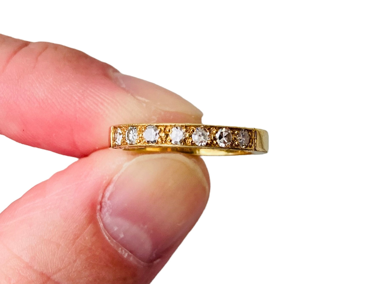 Vintage 18ct Gold Seven-Stone Diamond Ring