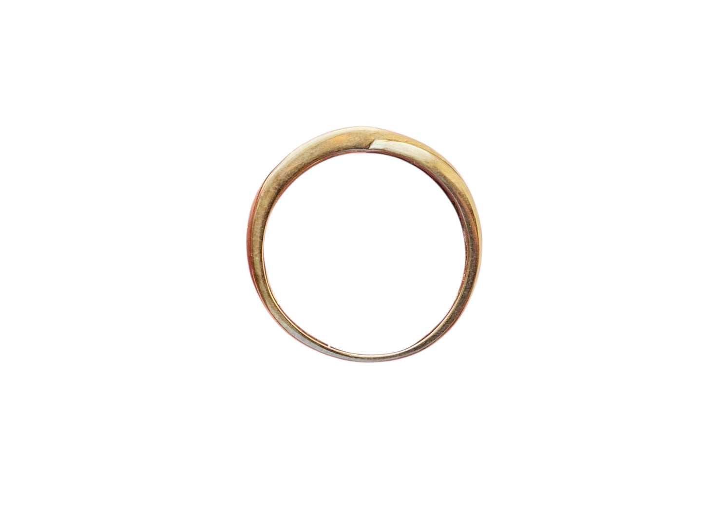 9ct Gold Diamond Crossover Ring