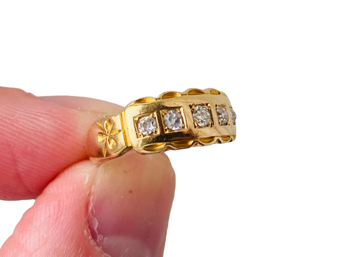 Antique 18ct Gold Five-Stone Diamond Ring
