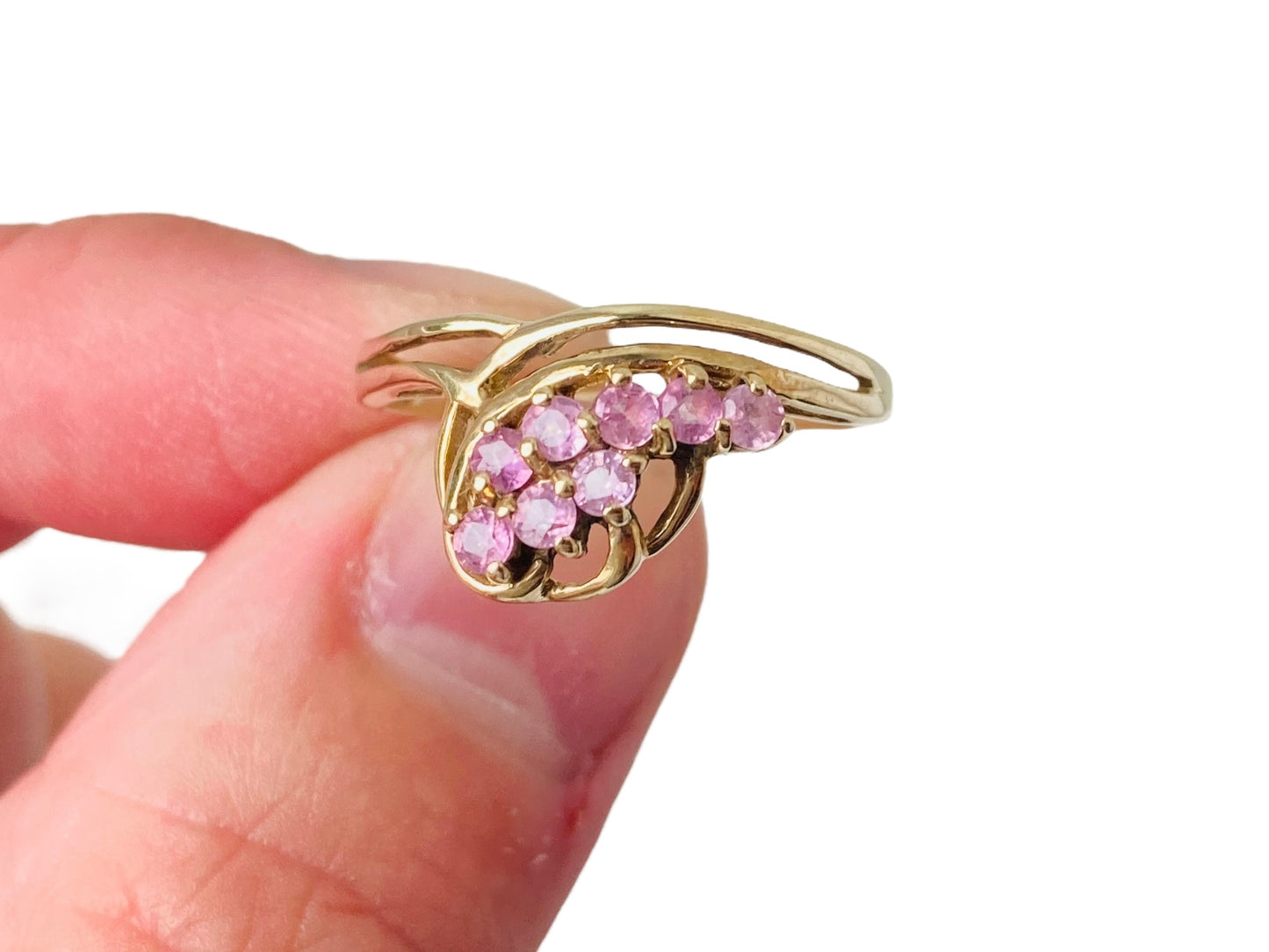 9ct Gold Pink Sapphire Ring