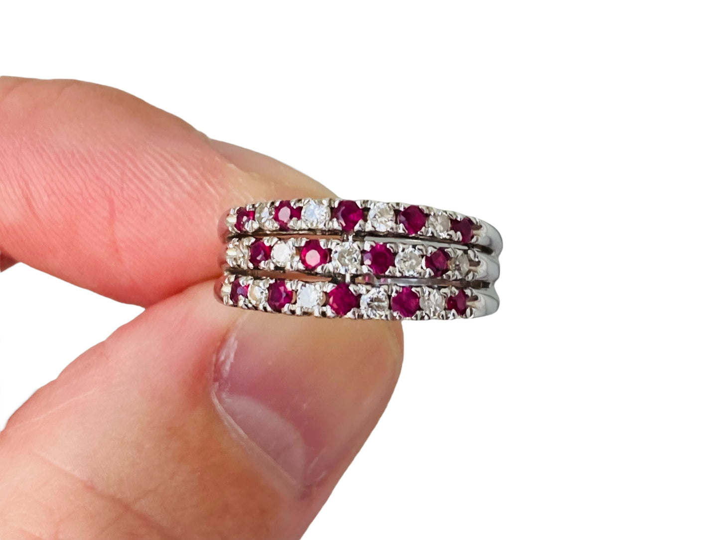 18ct Gold Ruby & Diamond Ring