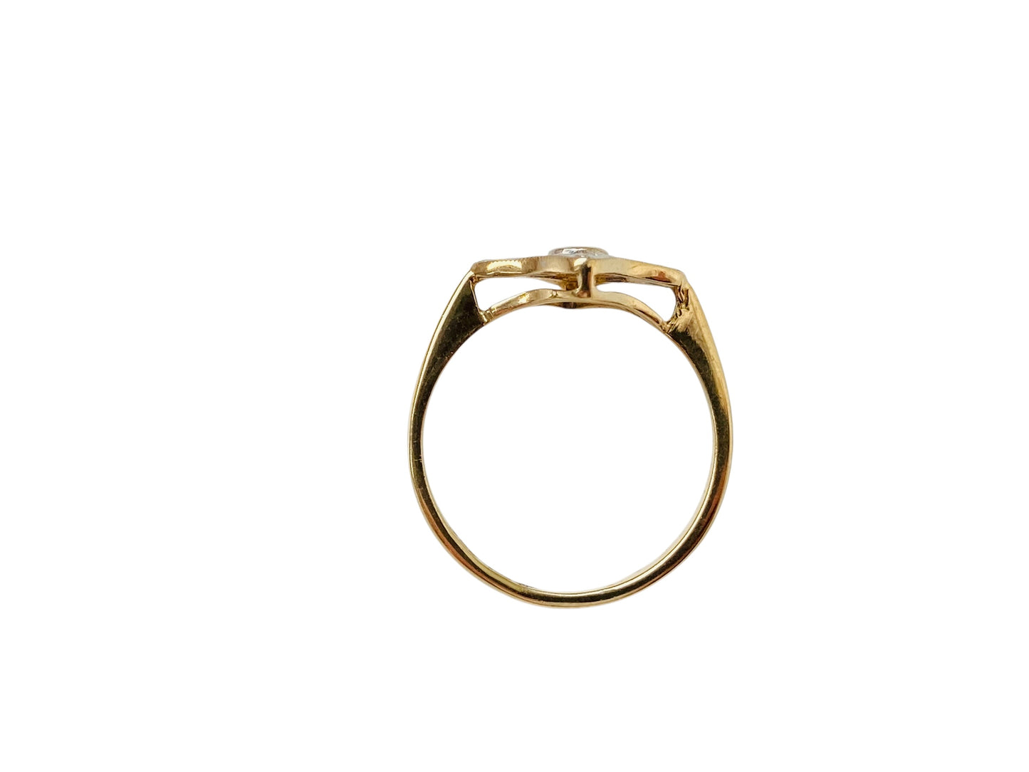 9ct Gold Emerald & Diamond Ring