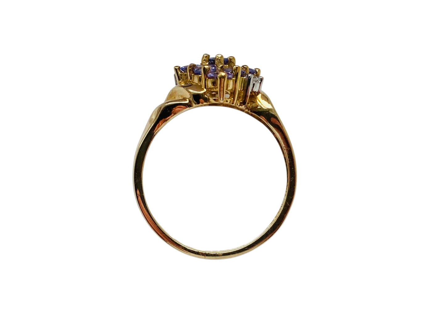 9ct Gold Tanzanite & Diamond Ring