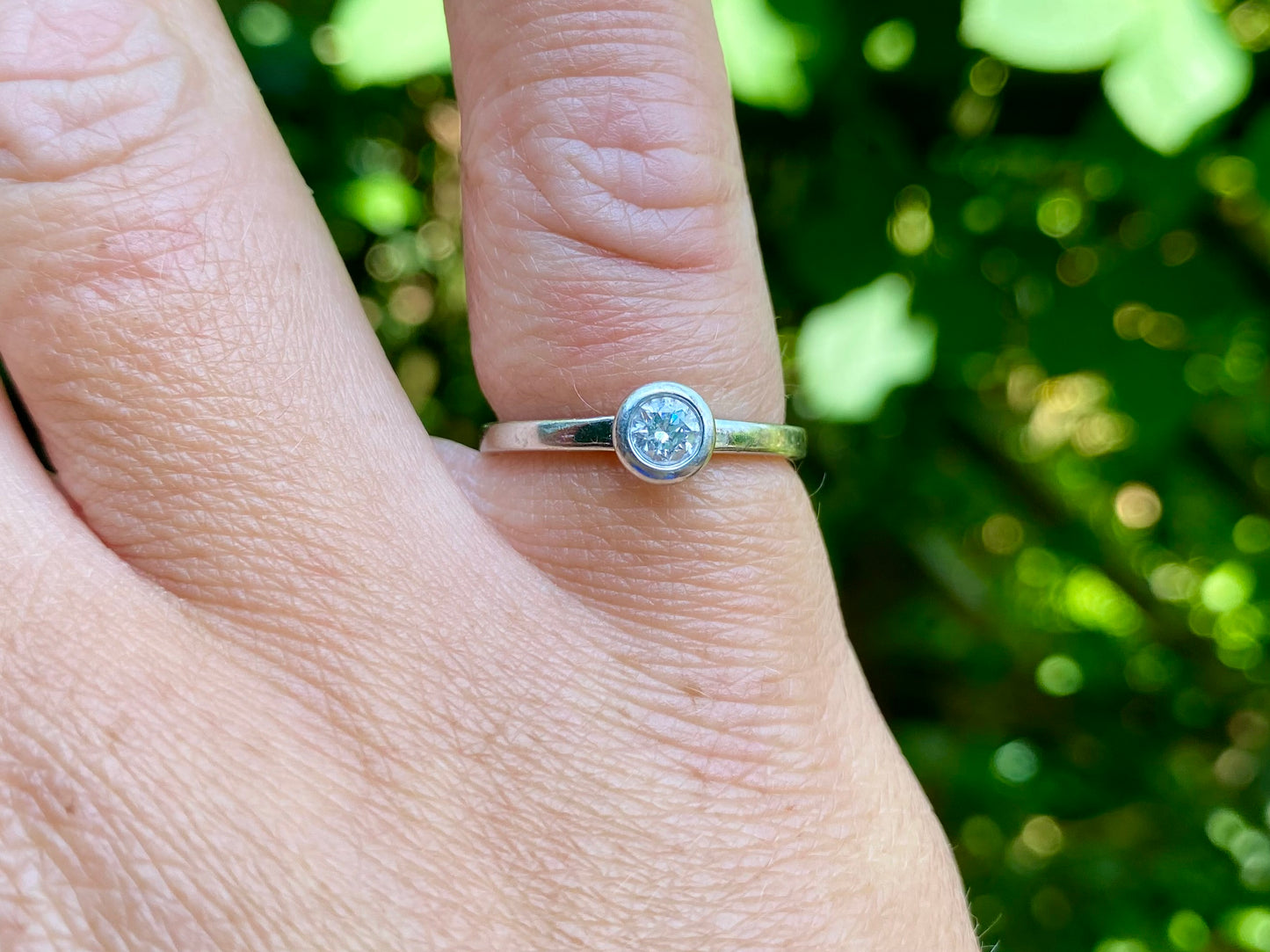 9ct Gold Diamond Solitaire Ring