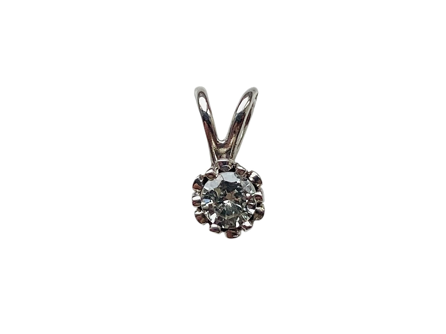 9ct Gold Diamond Solitaire Pendant