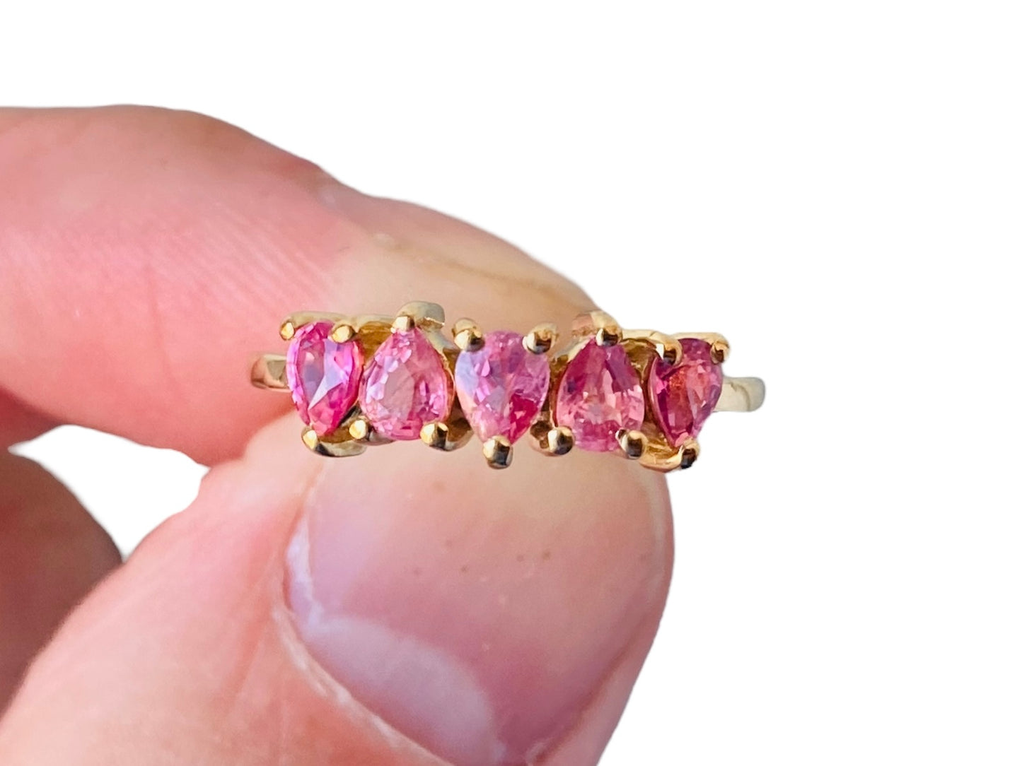 9ct Gold Pink Sapphire Ring