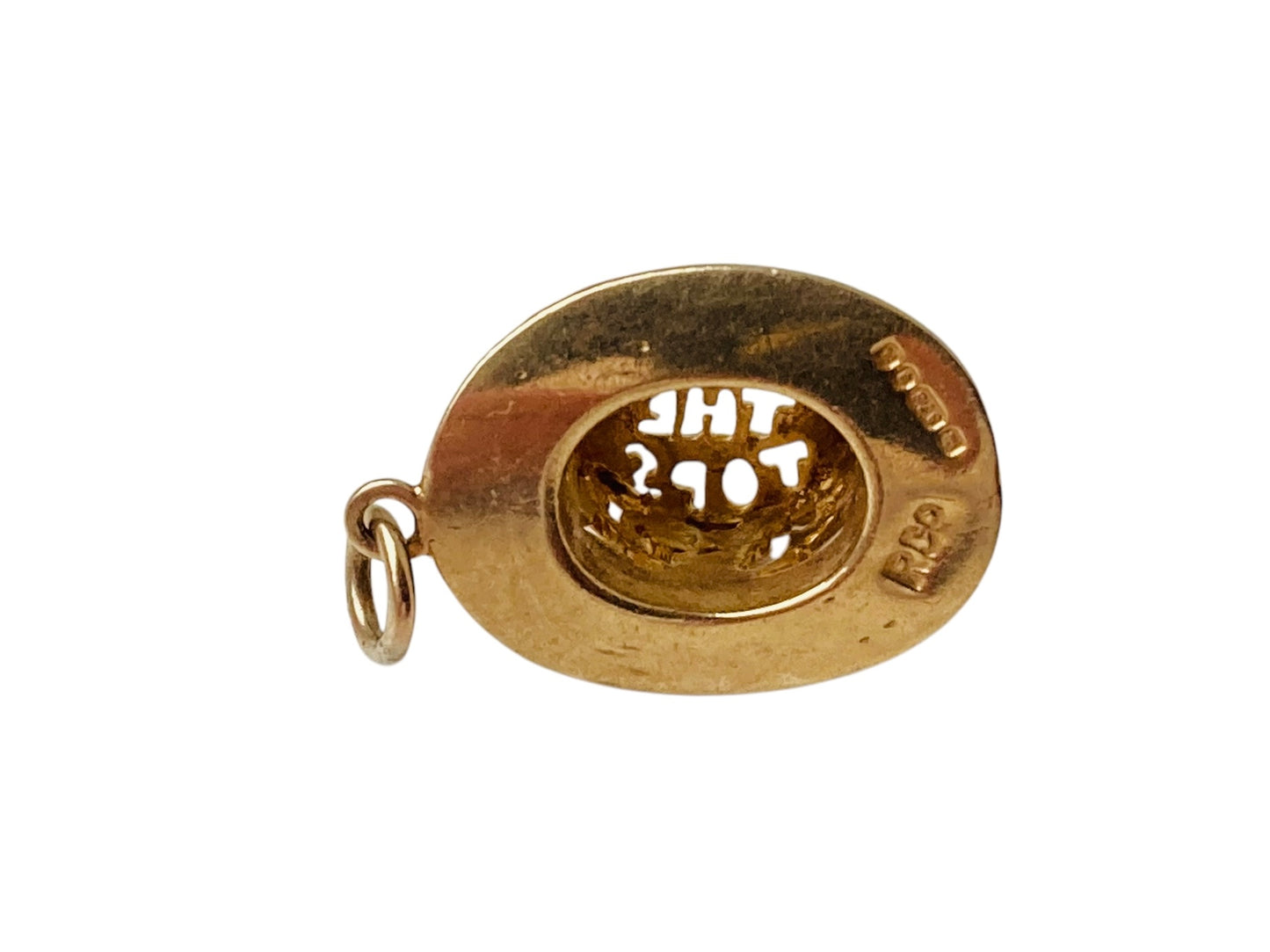 Vintage 9ct Gold Top Hat Pendant or Charm
