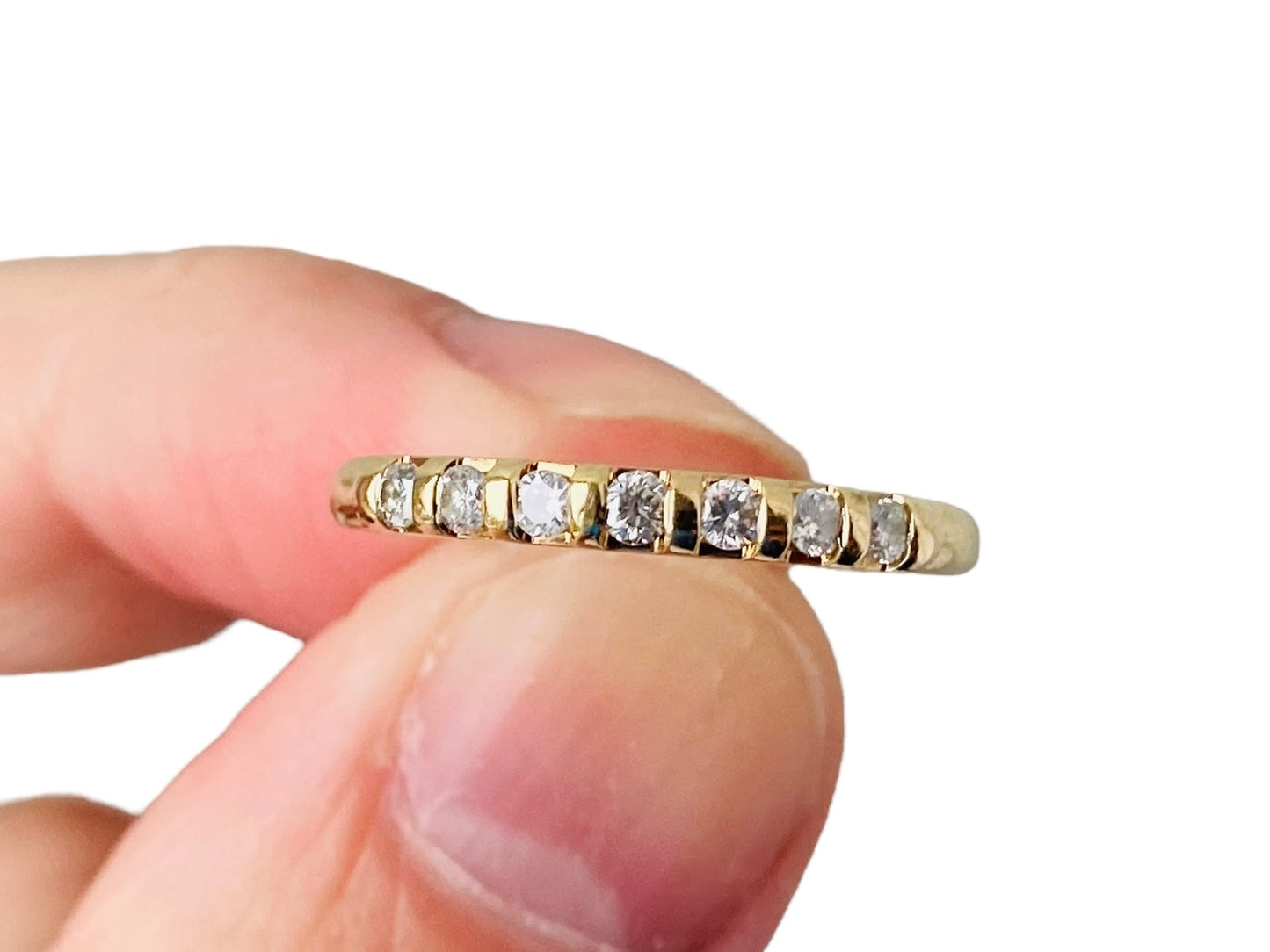 9ct Gold Seven-Stone Diamond Ring