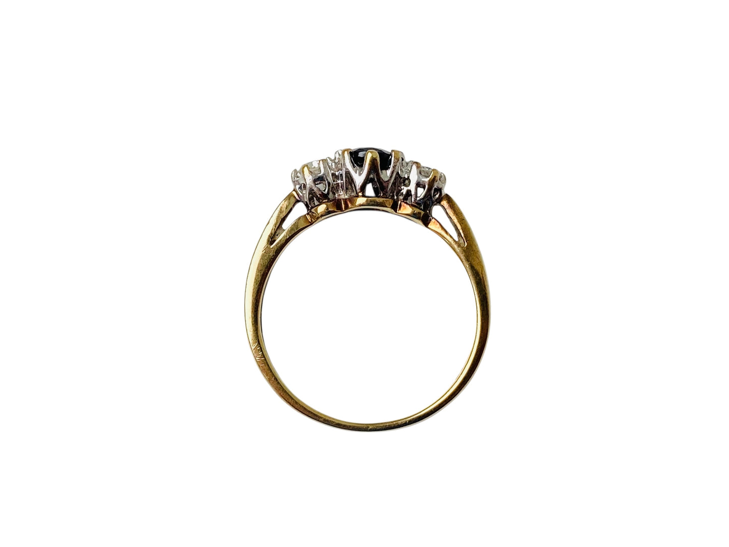 9ct Gold Sapphire & Diamond Ring