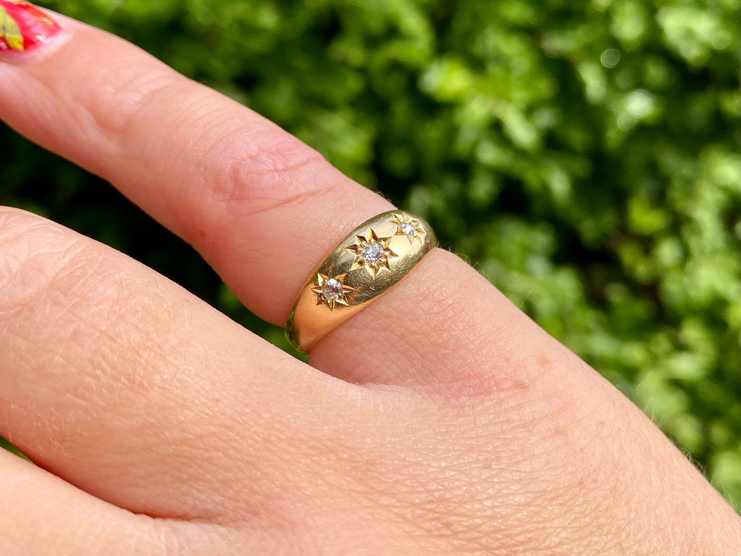 Antique 18ct Gold Diamond Ring