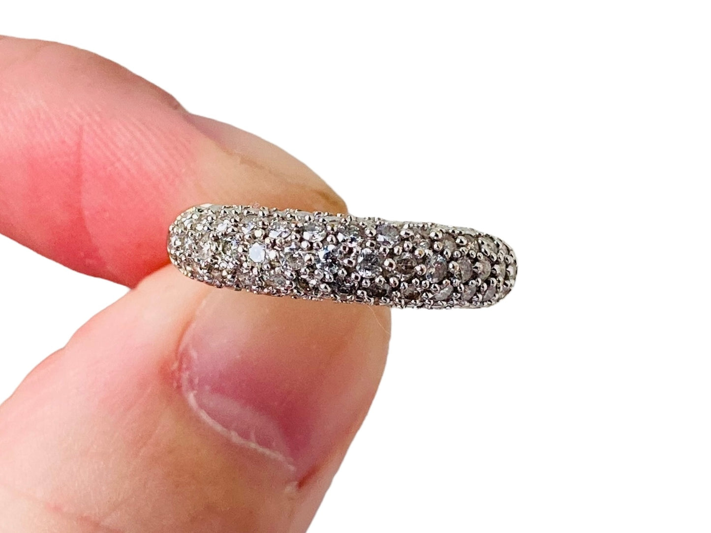 9ct Gold Diamond Dome Ring