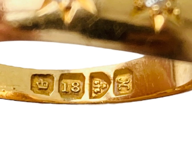 Antique 18ct Gold Diamond Ring