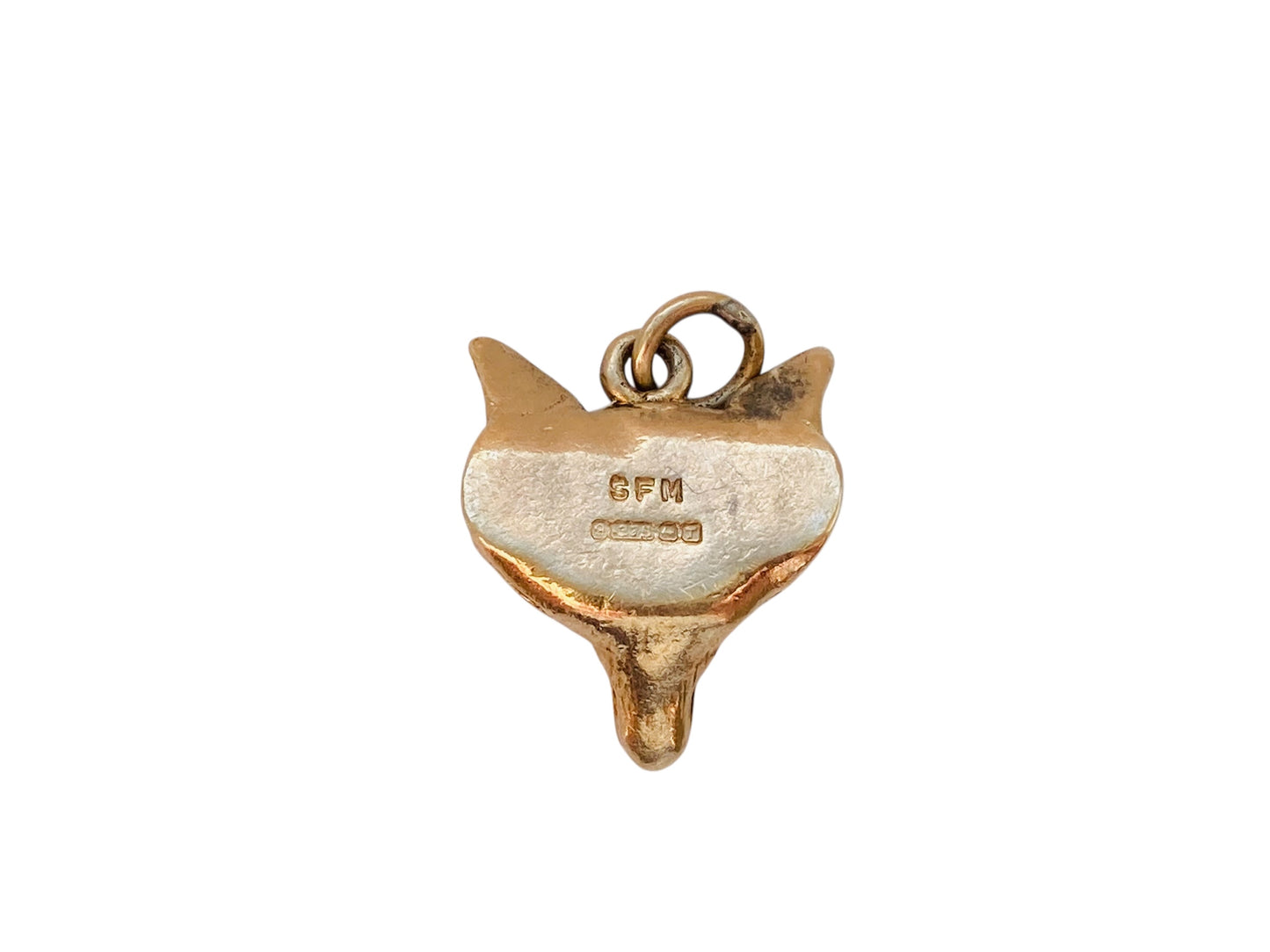 Vintage 9ct Gold Fox Head Pendant or Charm