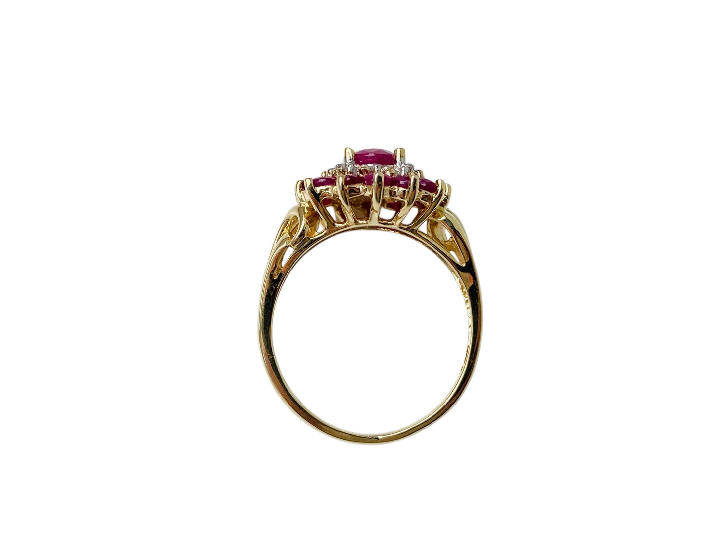 9ct Gold Ruby & Diamond Ring