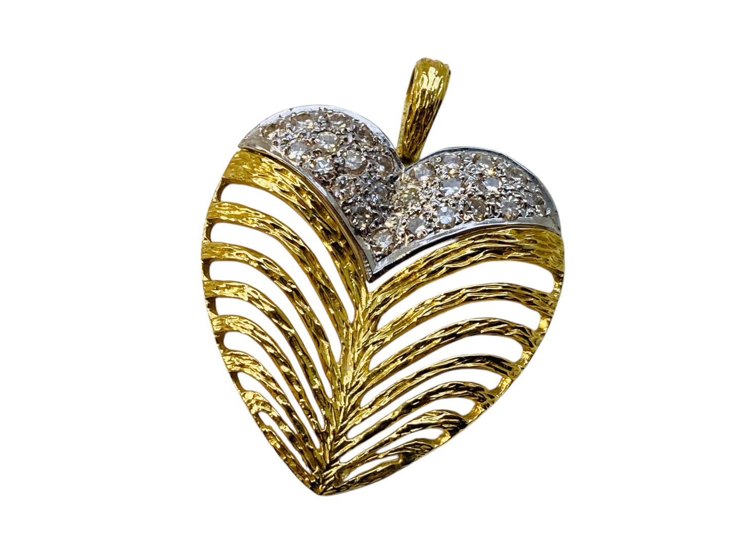 Vintage 18ct Gold Diamond Pendant