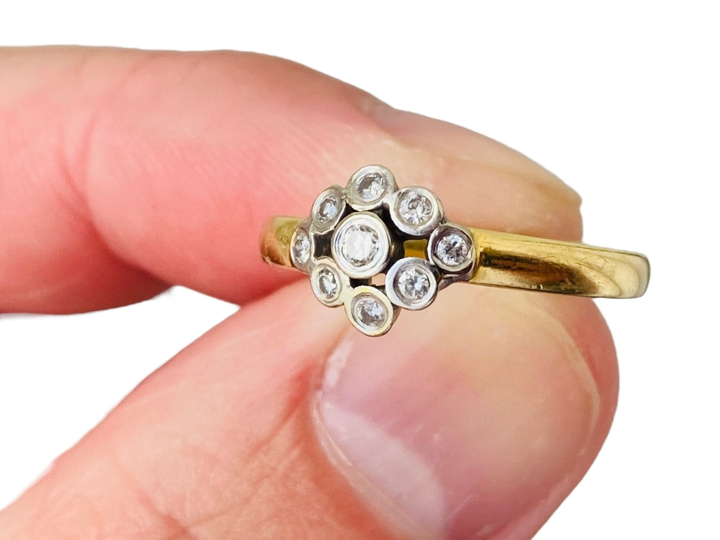 Vintage 18ct Gold Diamond Ring