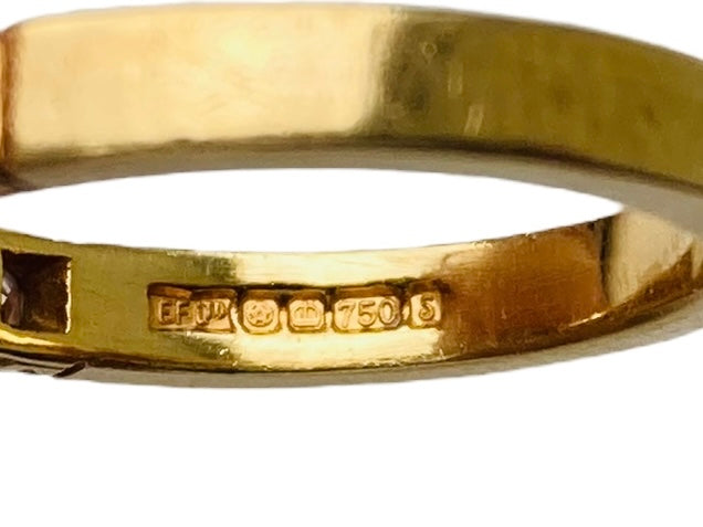 Vintage 18ct Gold Seven-Stone Diamond Ring